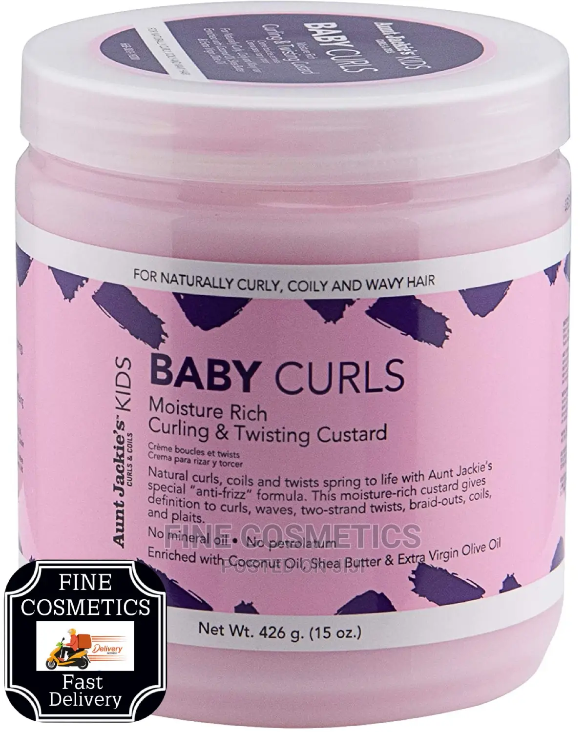 Aunt Jackie's Baby Girl Curls Curling and Twisting Custard