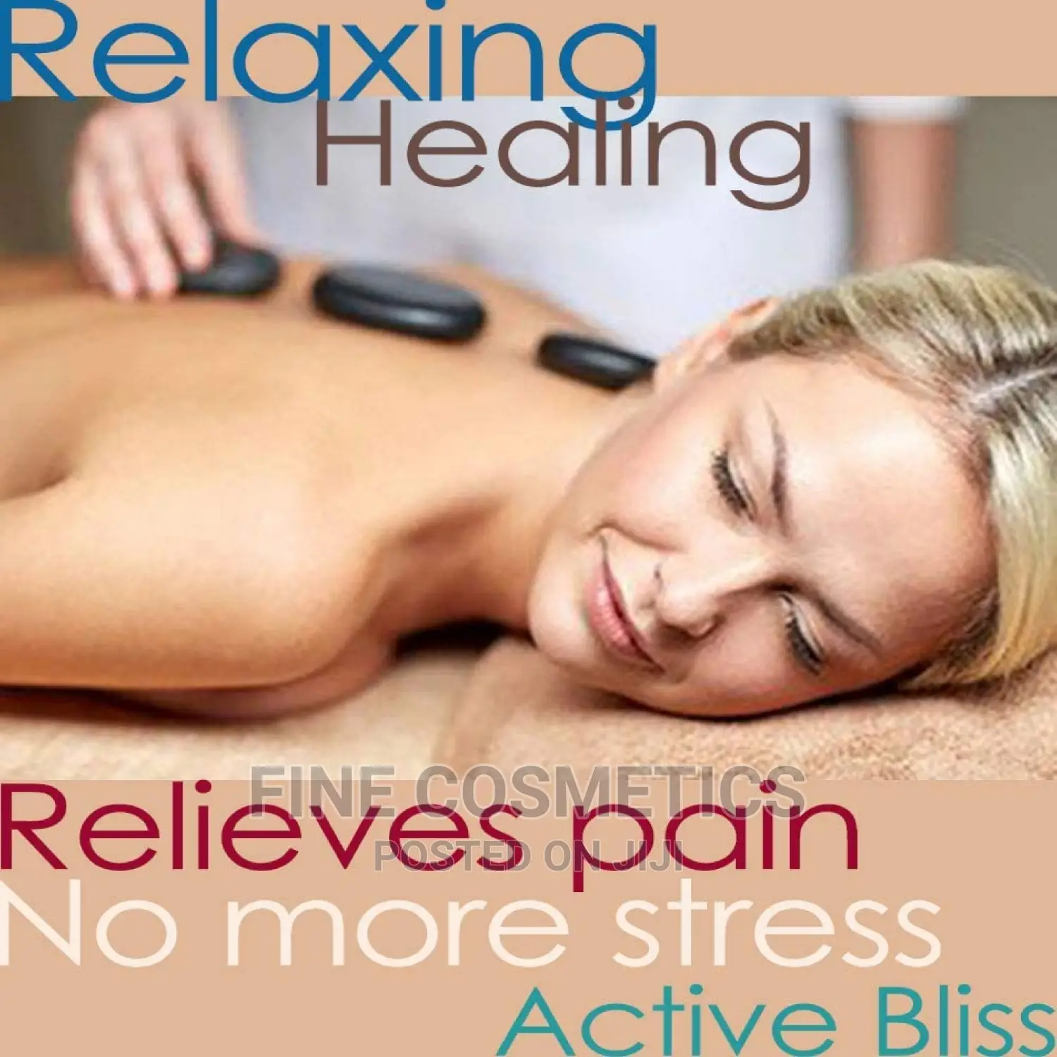 1pc Hot Massage Stones For Professional + Home Relaxing Spa