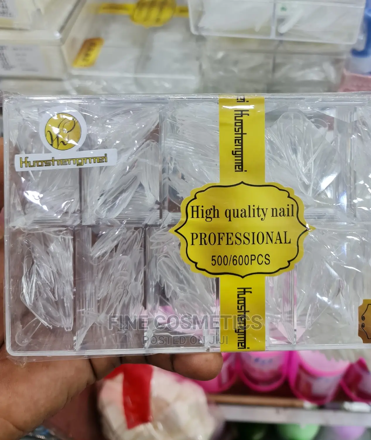 500pcs Clear Long Coffin Nails Full Cover Press on Nails