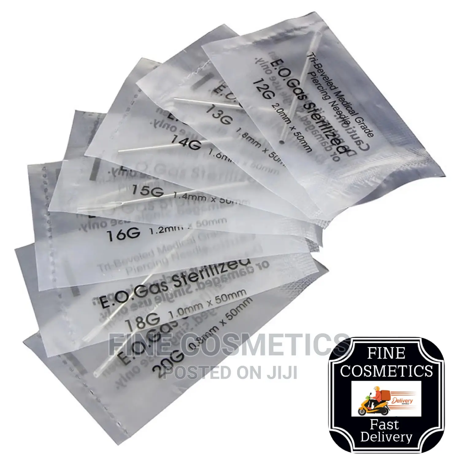 1pc Disposable Body Piercing Needles For Nose,Ears,Navel Etc