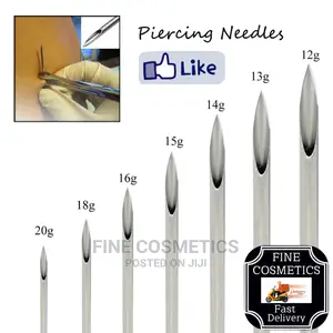 1pc Disposable Body Piercing Needles For Nose,Ears,Navel Etc
