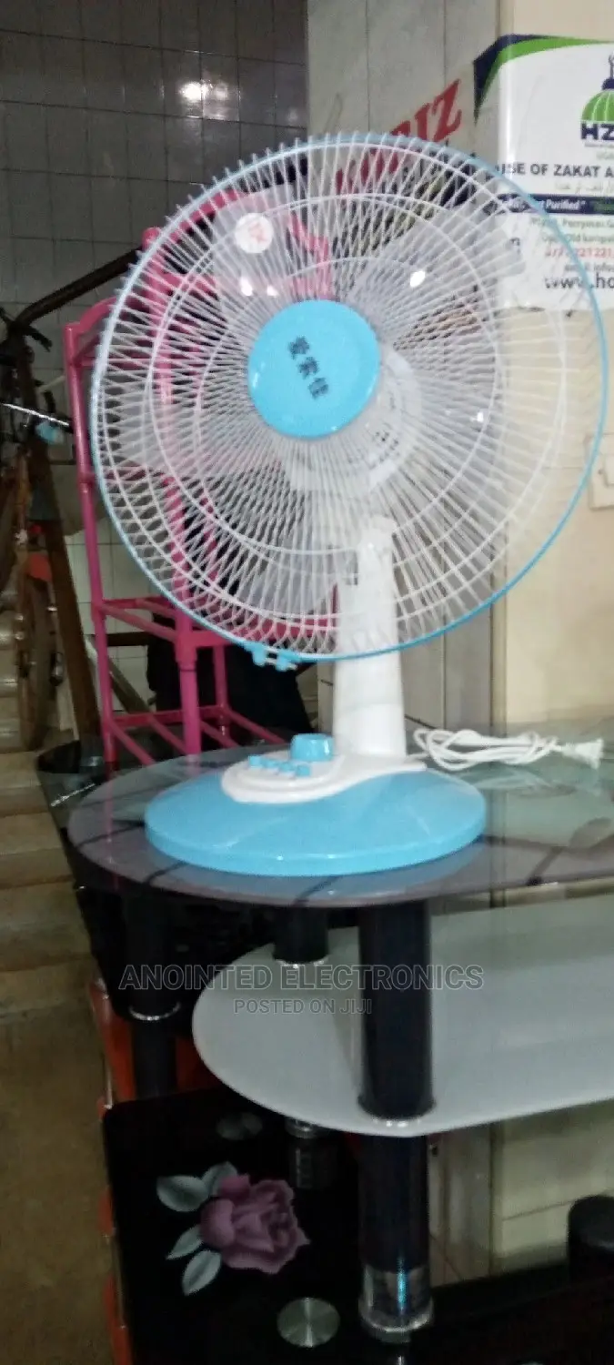 Table Fan Blue in Clour