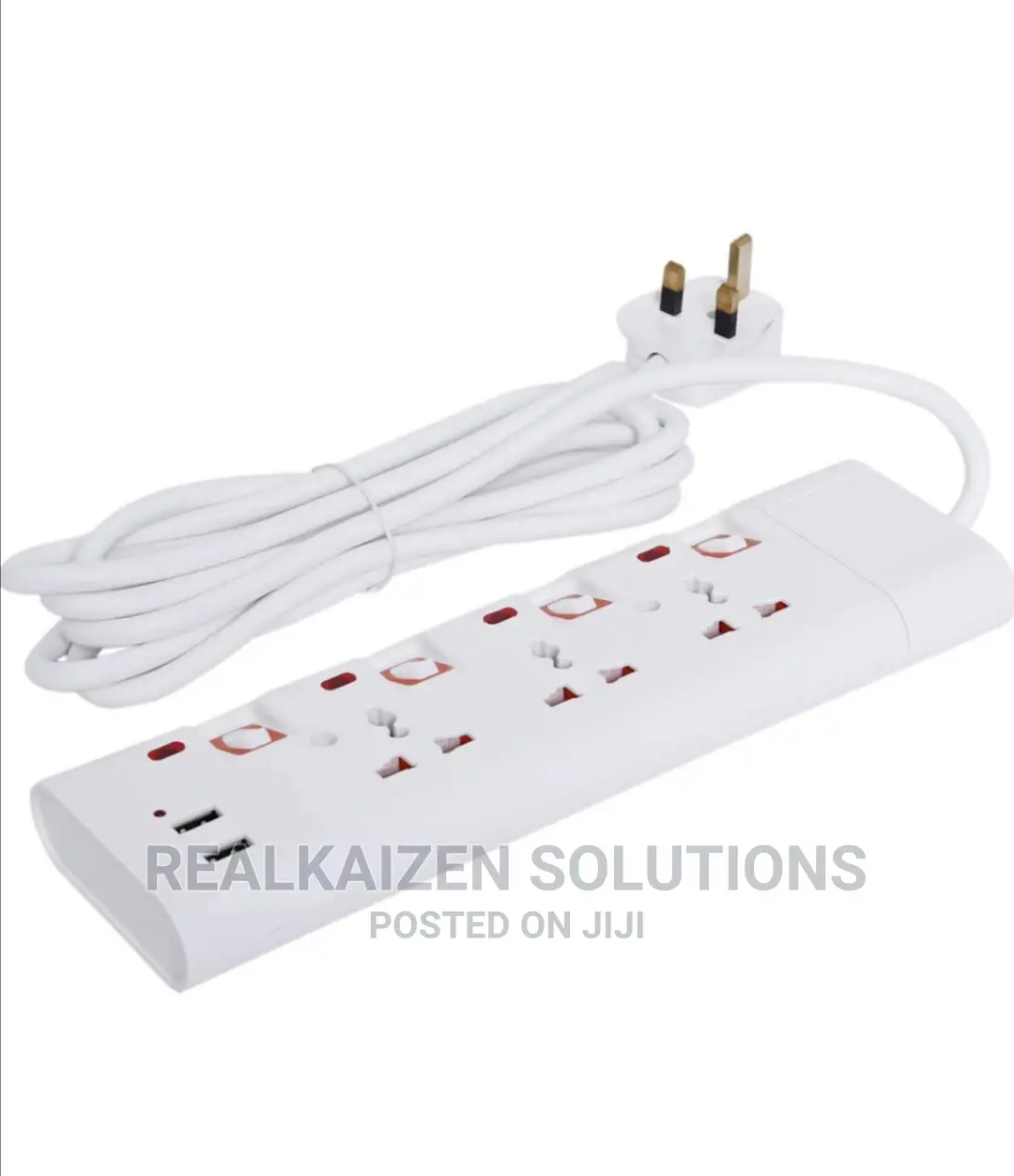 Geepas 3way Extension Heavy Duty Socket With 2 USB 3250W