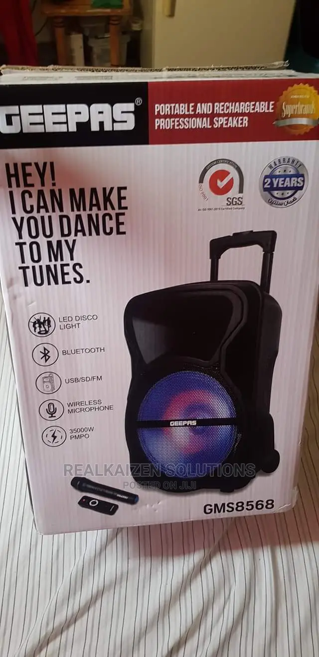 Geepas Bluetooth Portable Rechargeable Professional Speaker