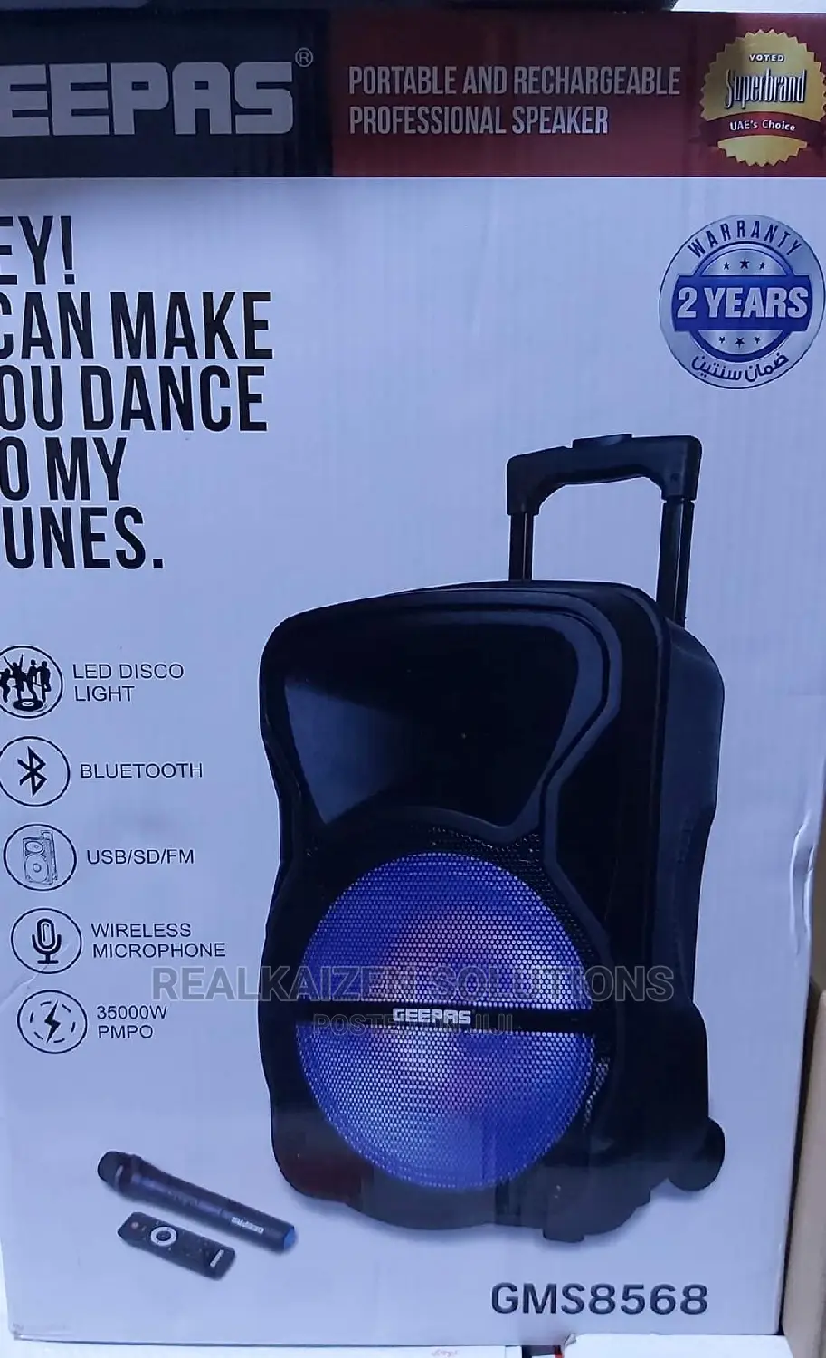 Geepas Bluetooth Portable Rechargeable Professional Speaker