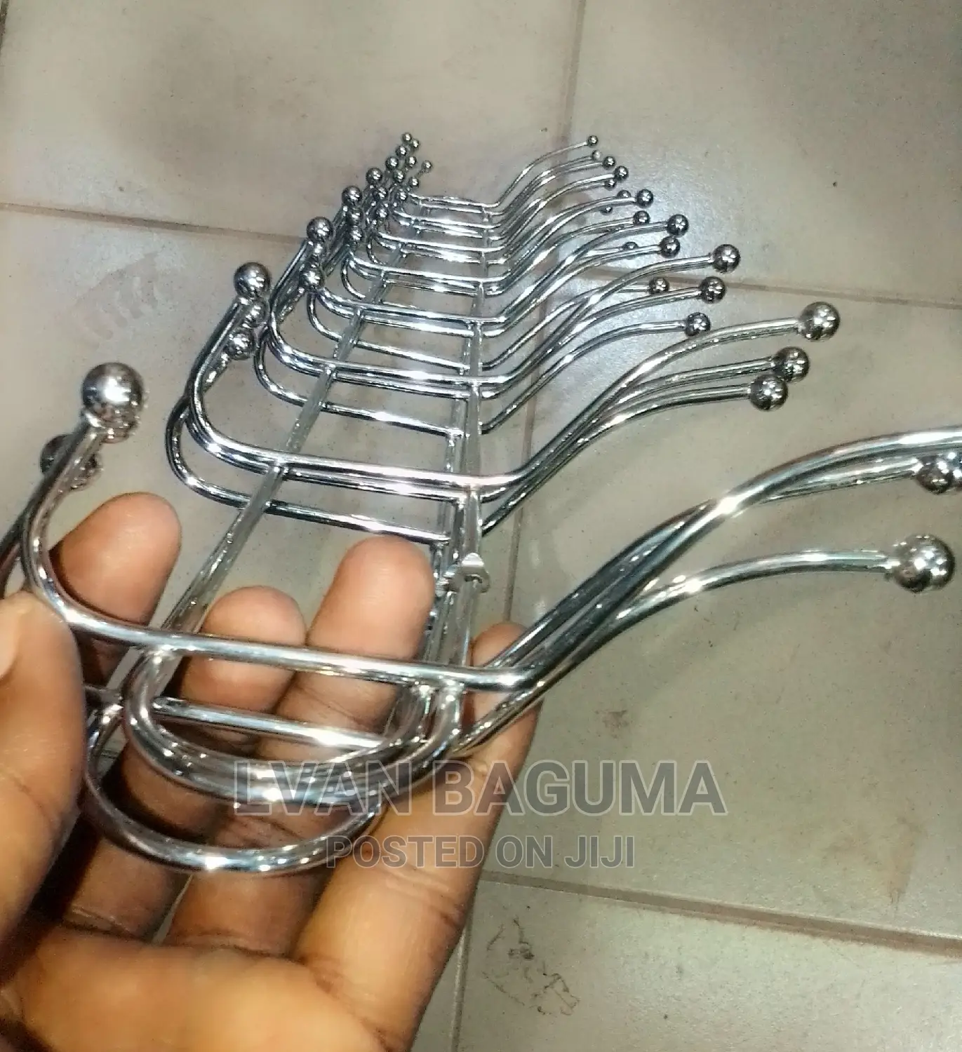 Multi-Purpose Double Hook Wall Hanger Line - 16 Hooks
