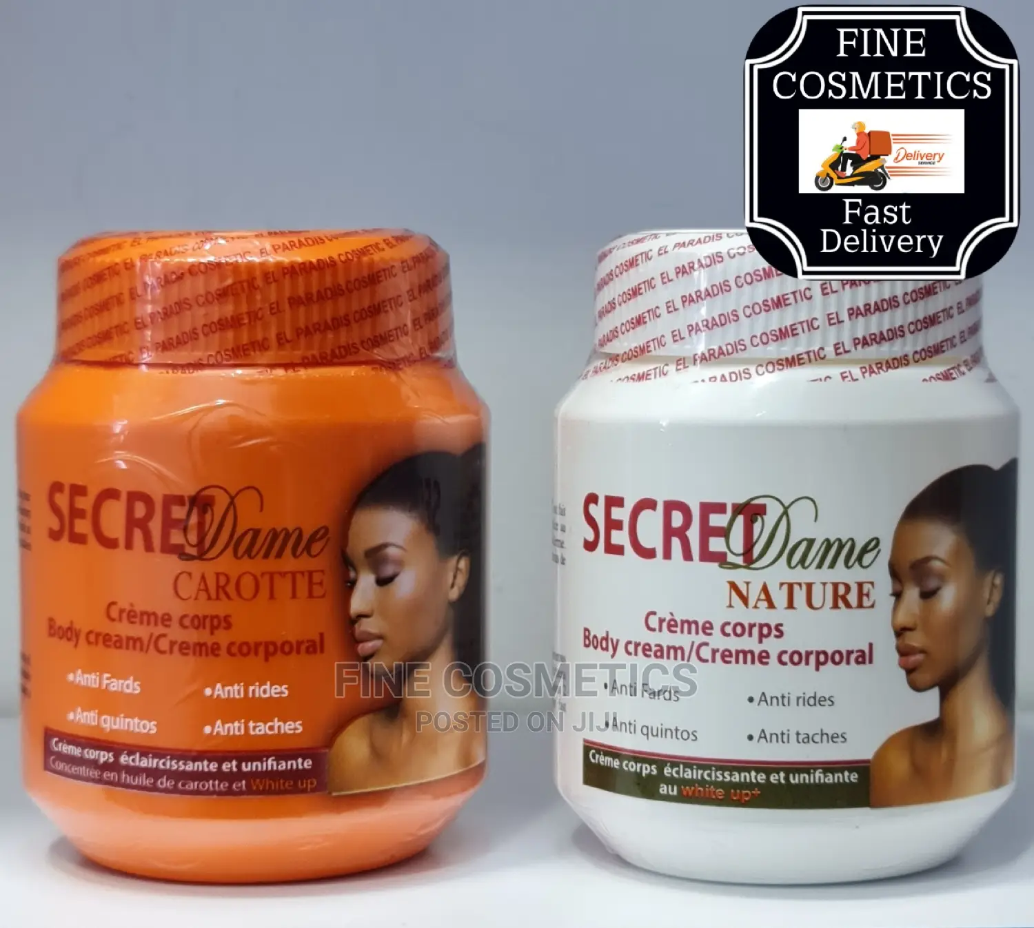 SECRET DAME Skin Whitening Body Care Creams