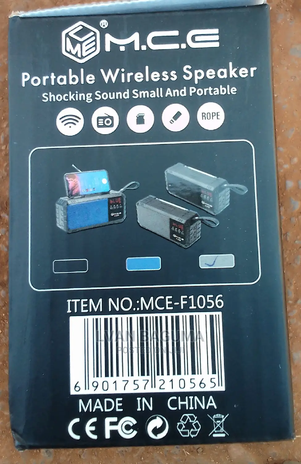 H at F Solar Rechargeable Portable Wireless Speaker With FM