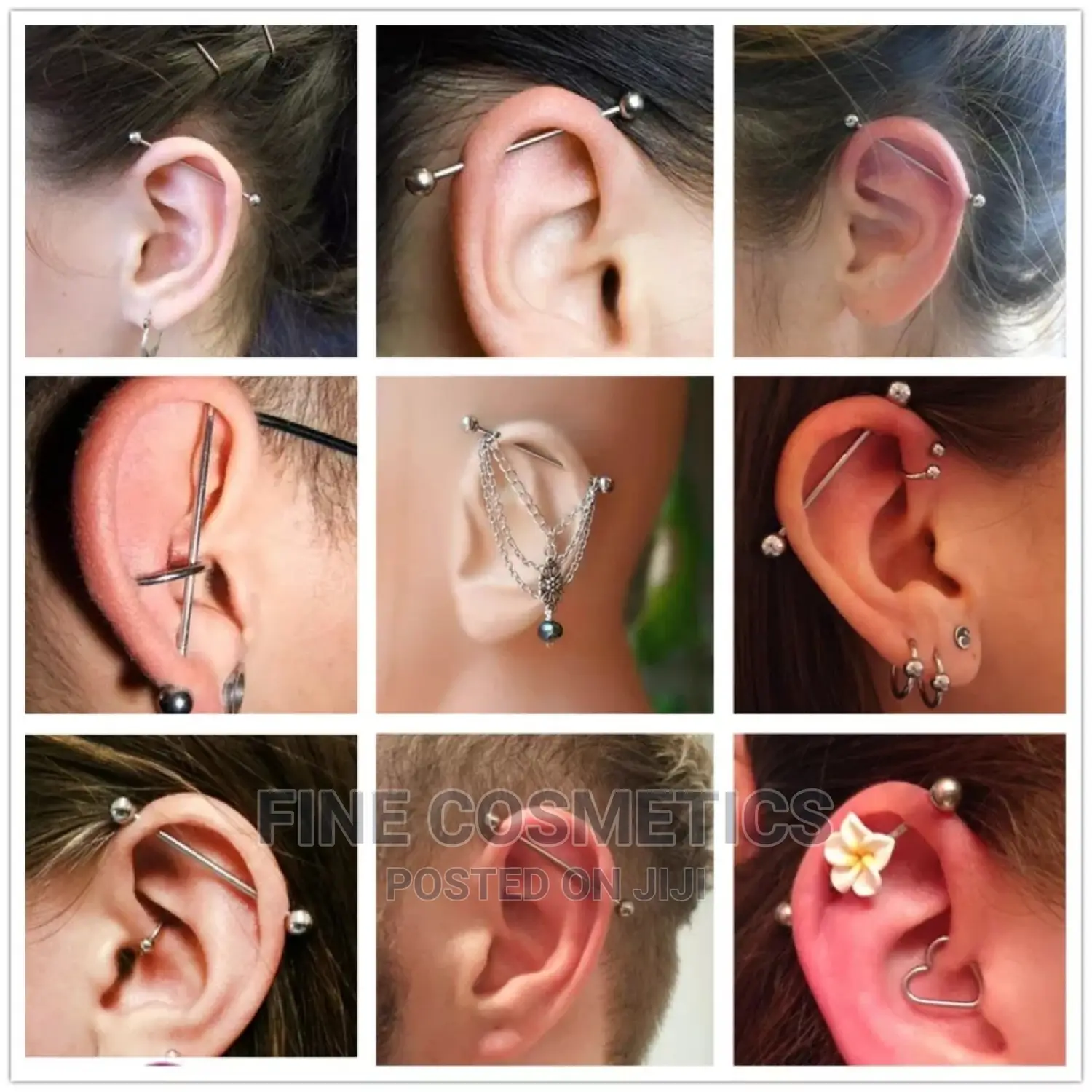 1pc 14guage Stainless Steel Industrial Barbell Body Jewelry