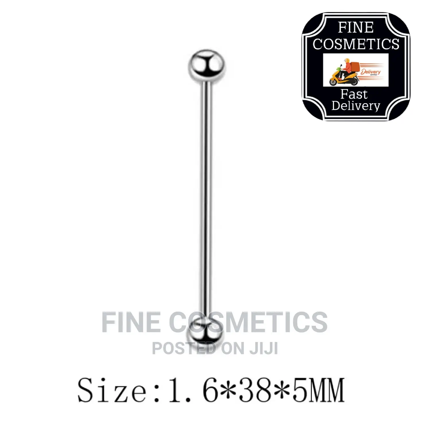 1pc 14guage Stainless Steel Industrial Barbell Body Jewelry