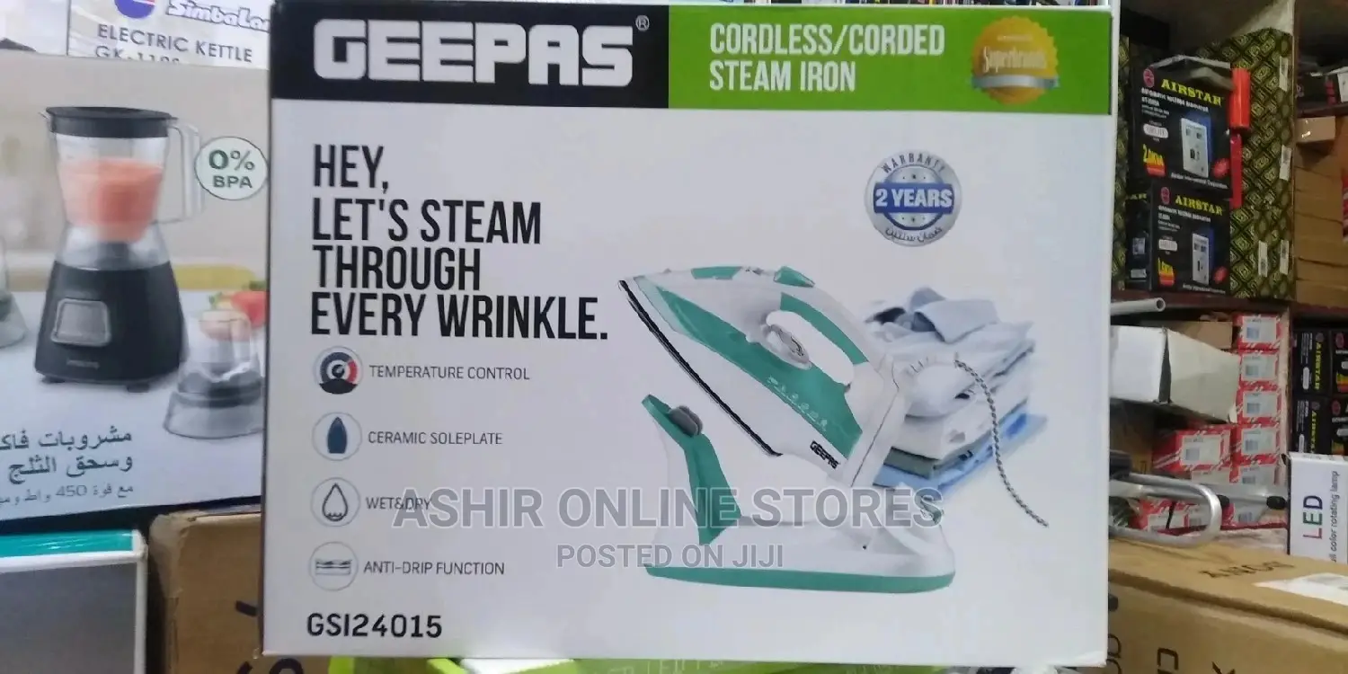 Cordless/ Corded Steam Iron for Geepas
