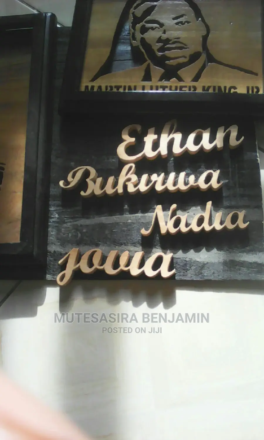 3D Interior Wooden Words Decor Art