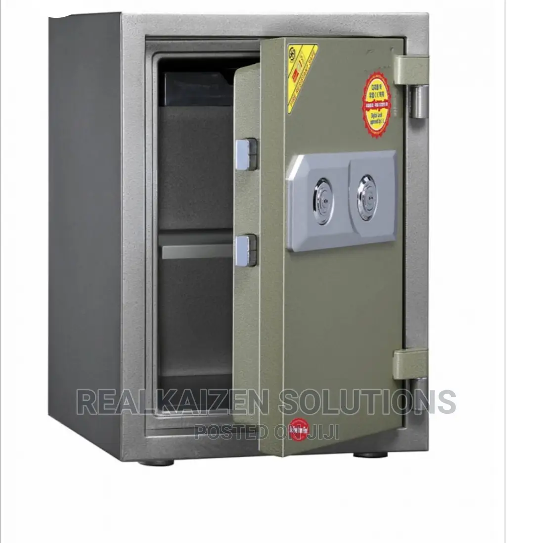 Universal Steel Fire Resistant Double Keylock Vault Safe Box