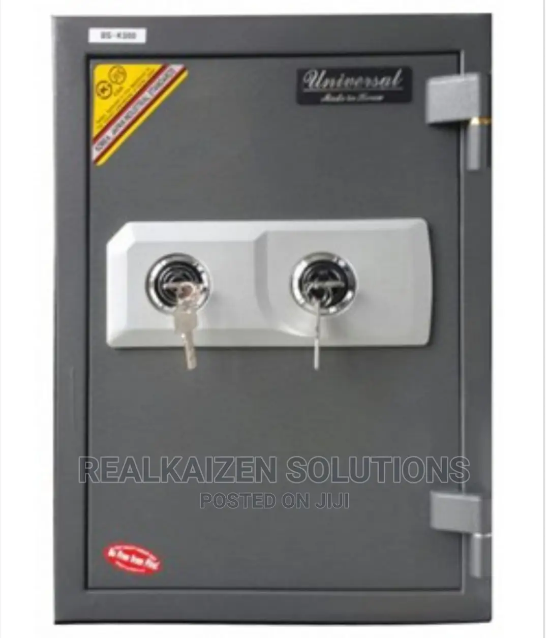 Universal Steel Fire Resistant Double Keylock Vault Safe Box