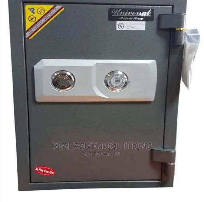 Universal Steel Fire Resistant Double Keylock Vault Safe Box