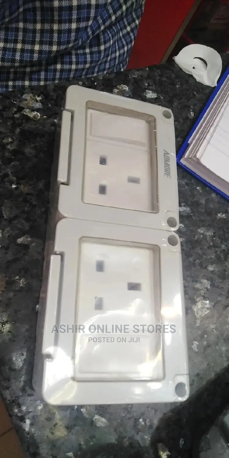 Plastic Water Proof Double Socket