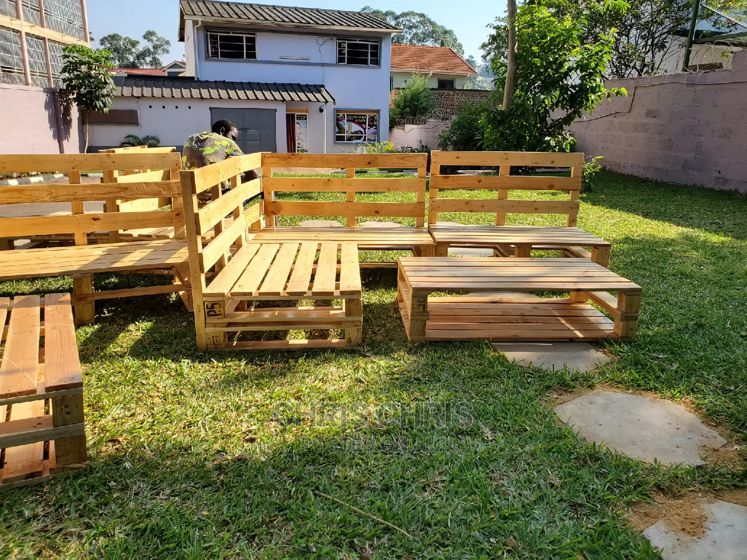 Garden Pallet Chairs And Tables