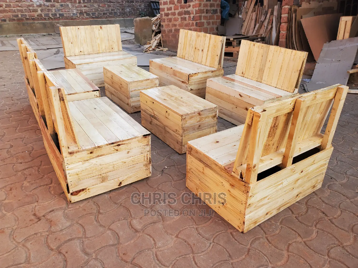 Garden Pallet Chairs And Tables