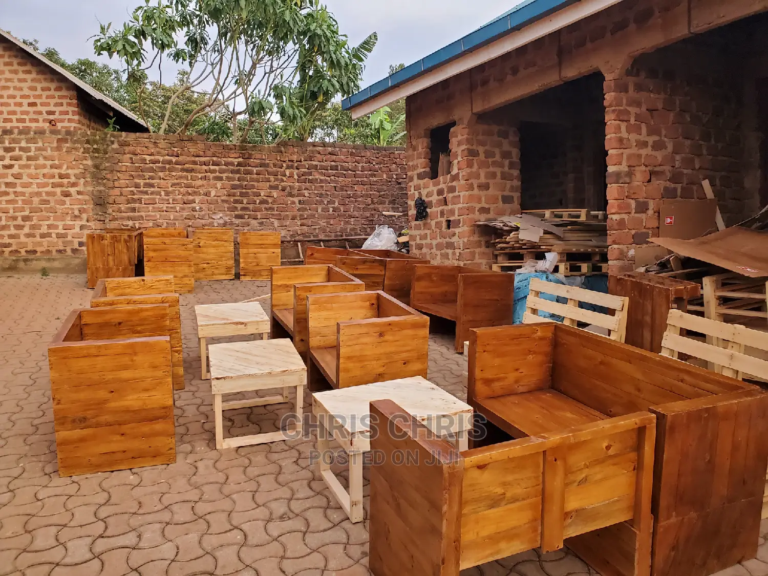 Garden Pallet Chairs And Tables