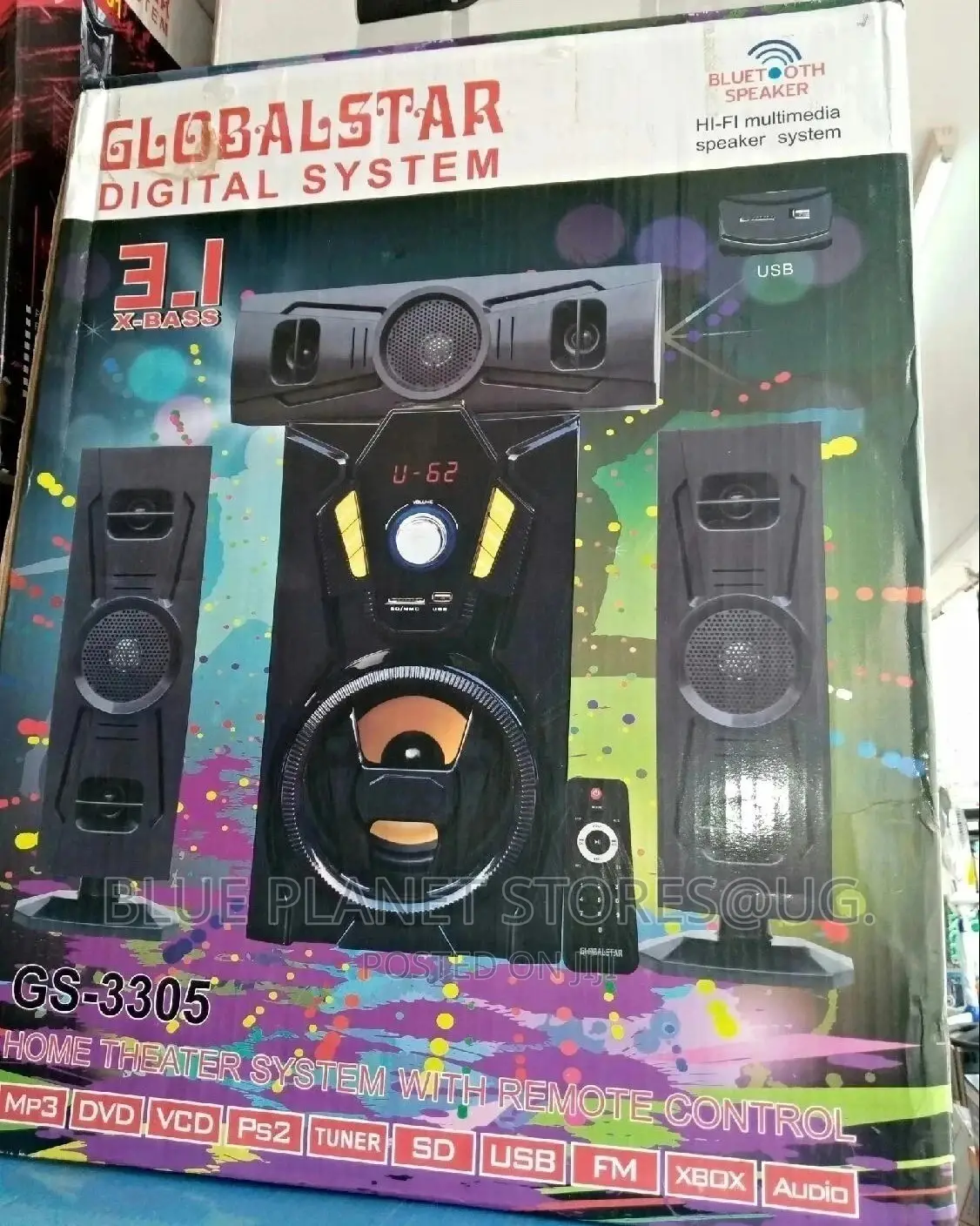 Globalstar (Gs-3305) 3.1ch Digital Music System.