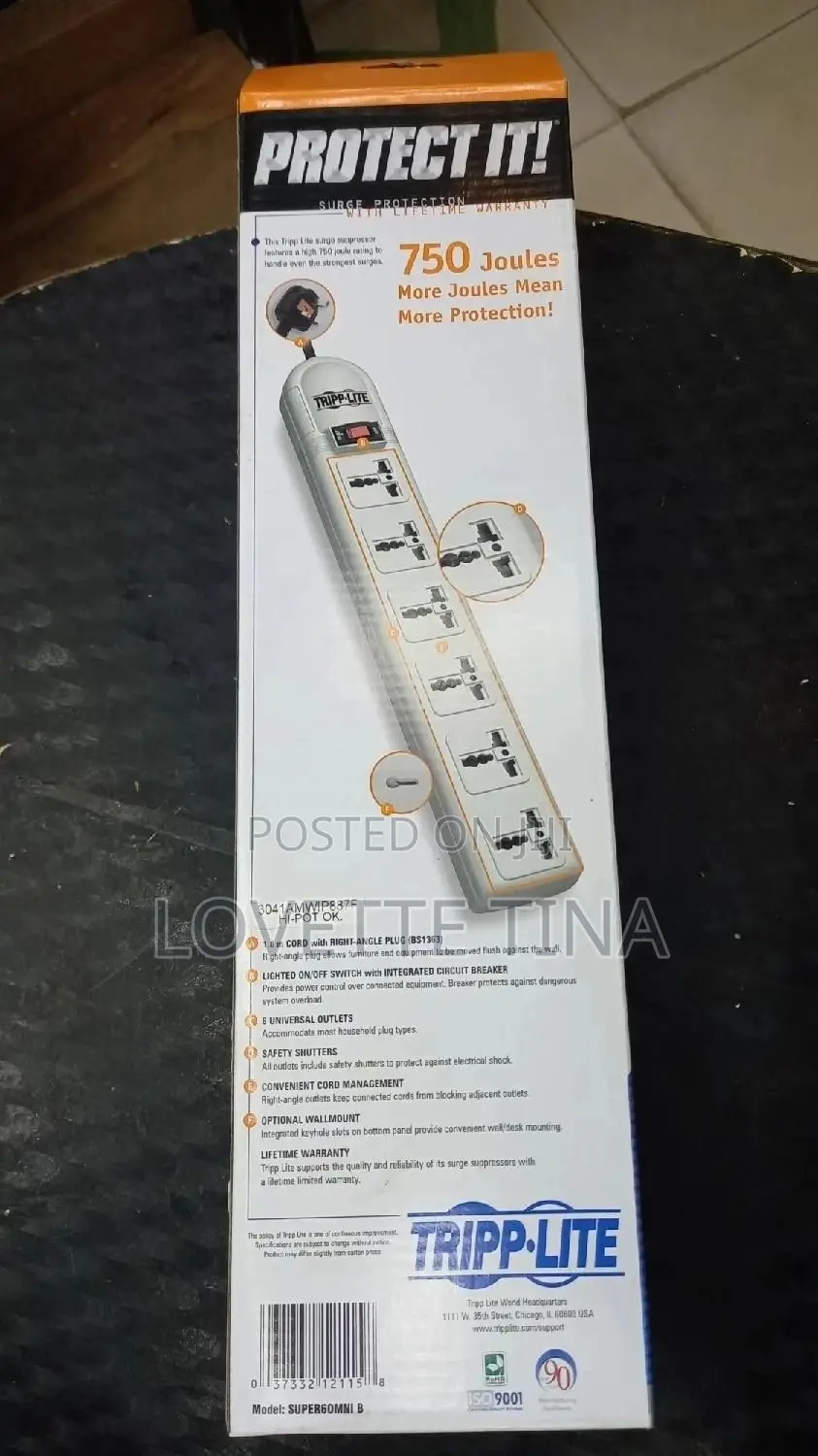 Power Extensions 6port Surge Protector