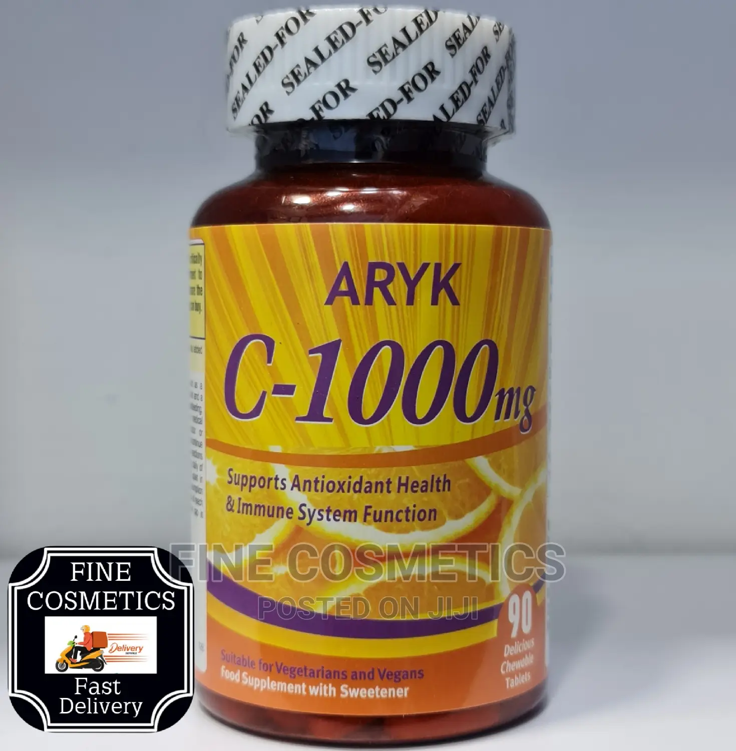 ARYK Vitamin C-1000mg Acorbic 90tabs for Health Skin System