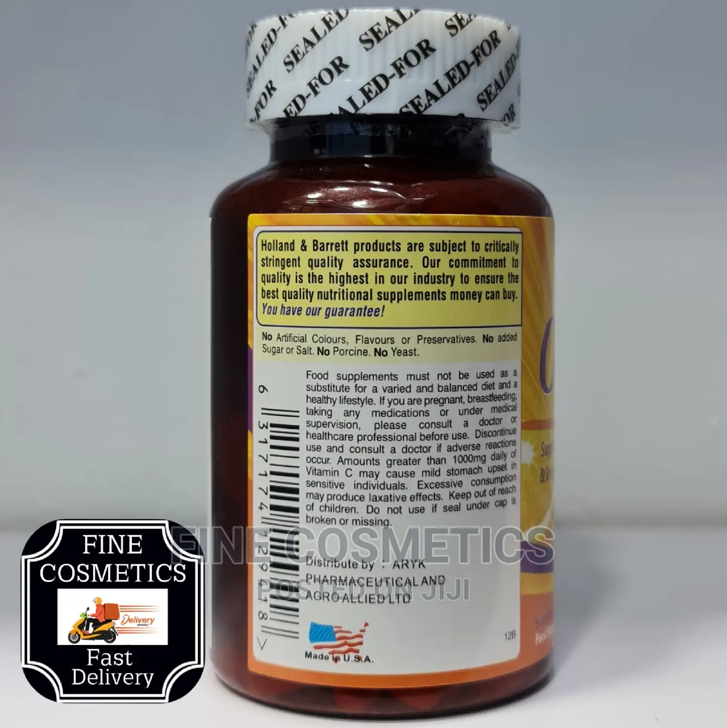 ARYK Vitamin C-1000mg Acorbic 90tabs for Health Skin System