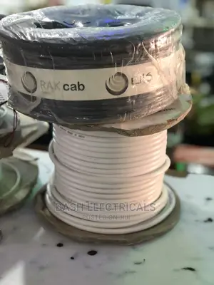 Flexible Cable White and Black 2.5mt