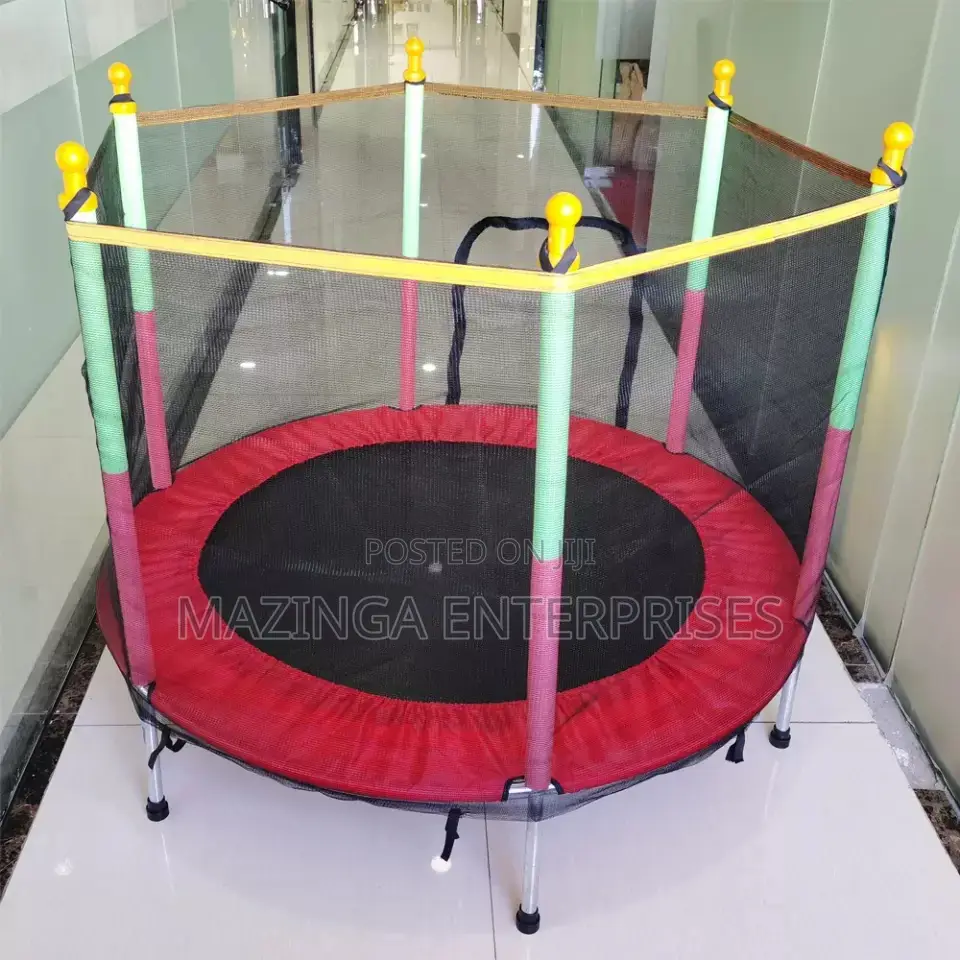 Kids Mini Enclosed Anti Skid Trampoline (200kg Capacity)