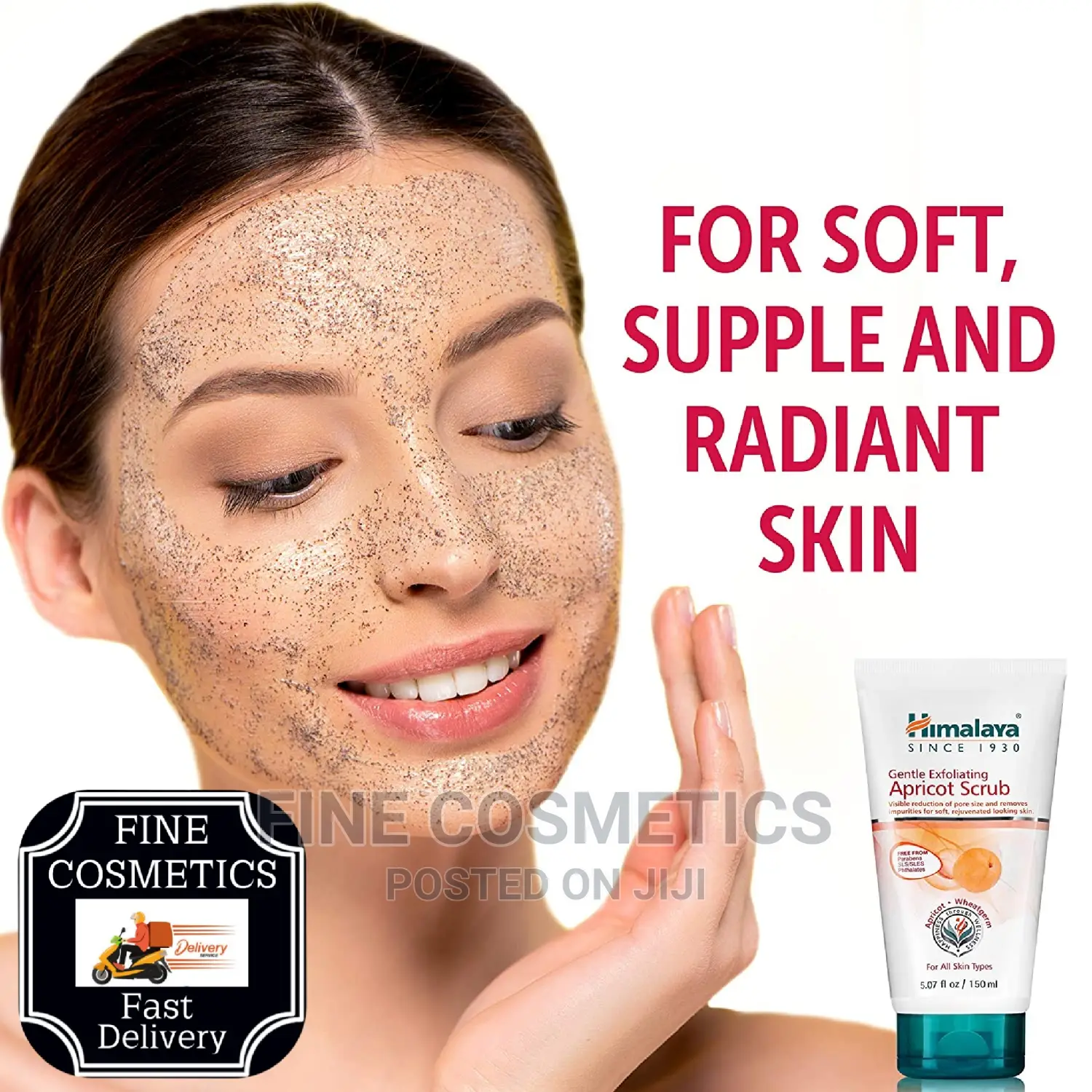 HIMALAYA Gentle Exfoliating Apricot Scrub to Remove DEADCELL