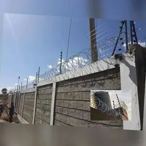 Electric Wire Fencing With Razor Wire 50x100ft Plot