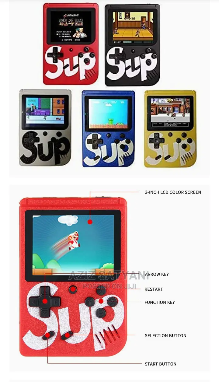 Sup Game Box Rchargable Conole/Led Scren/Retro Clasic Gaming
