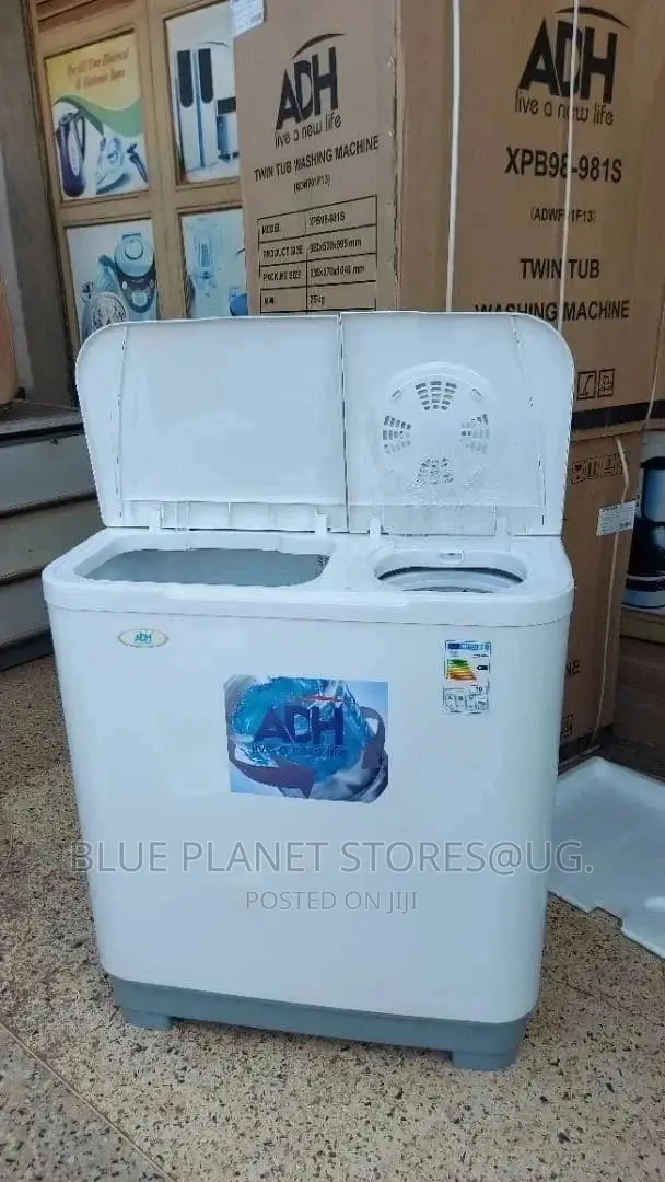ADH 10kgs Semi-Auto Twin Tub (Wash and Dry) Washing Machine