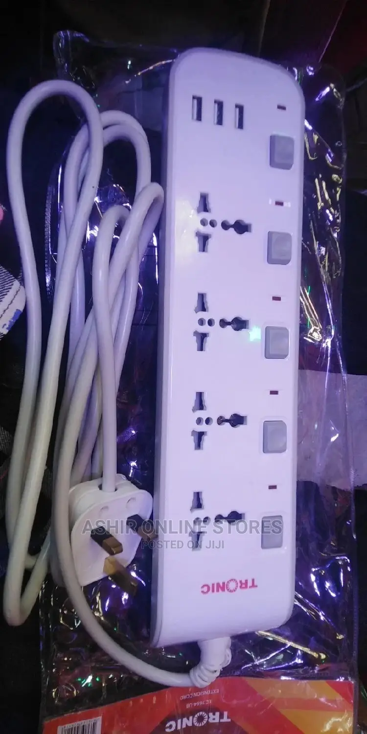 Extension Power Socket for 4way and 2 Usb Ports