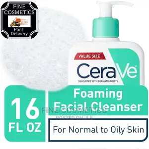 Cerave Foaming Facial Cleanser Daily Face Wash for Oily Skin