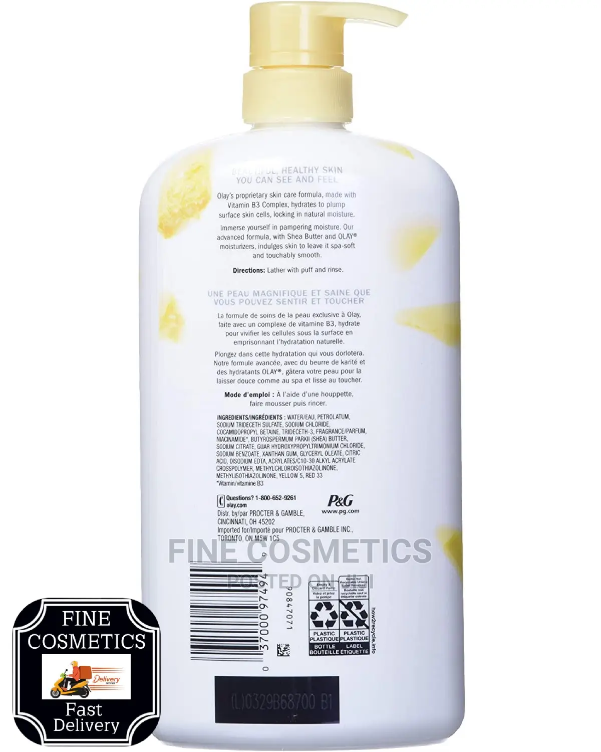 OLAY Ultra Moisture Shea Butter B3 Complexion Body Wash 887g
