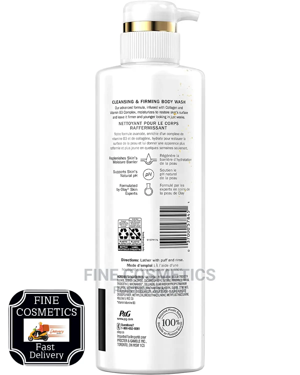 Olay Body Wash With Collagen+ Vitamin B3 Cleansing Firming
