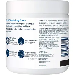 CERAVE Face and Body Moisturizing Cream for Dry Skin 453g