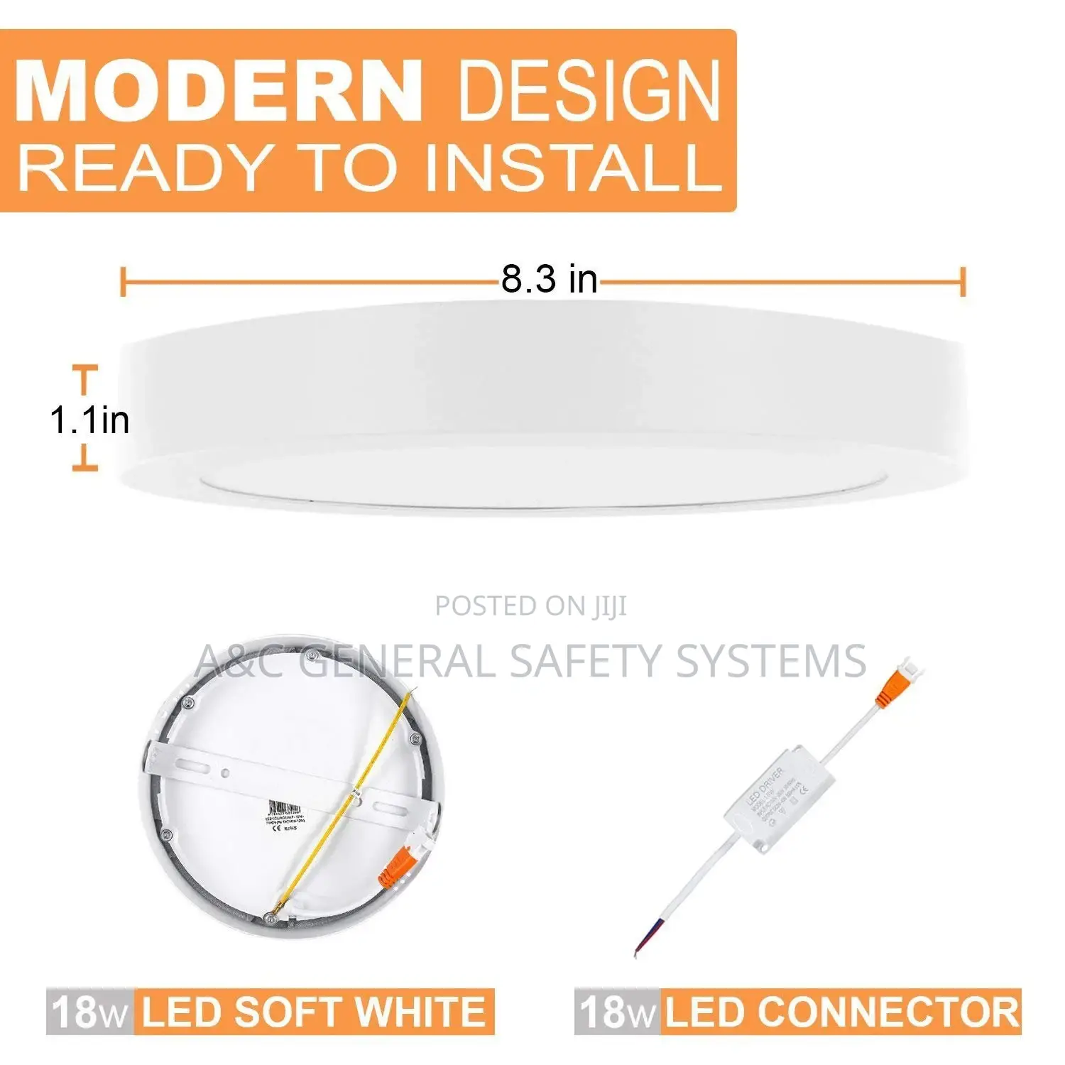 Celling Wall Panel Round LED Lights 18w
