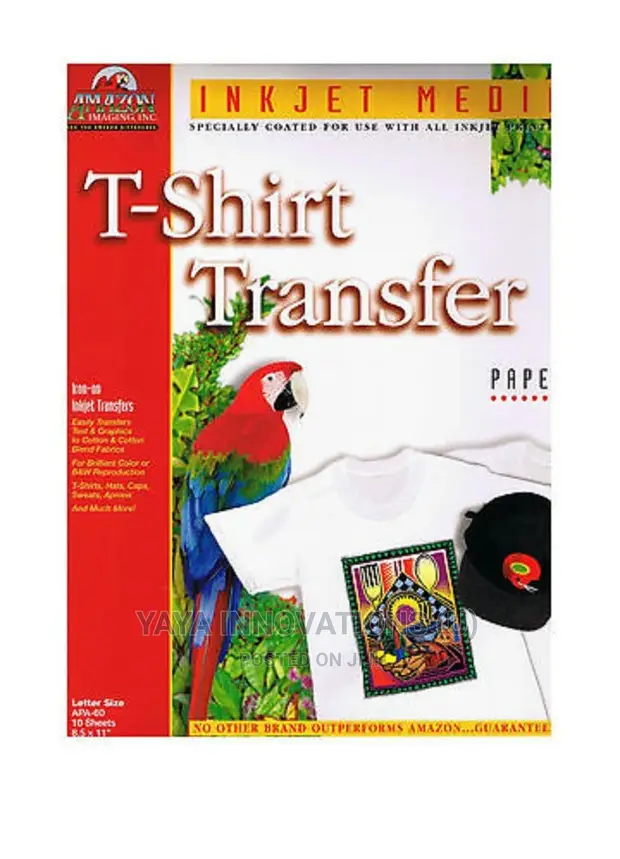 100pcs/Pack A4 Dark Color T-Shirt Heat Transfer Paper in Kampala