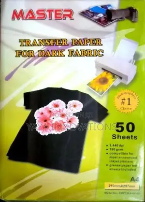 100pcs Dark Light Transfer Papers for Tshirts