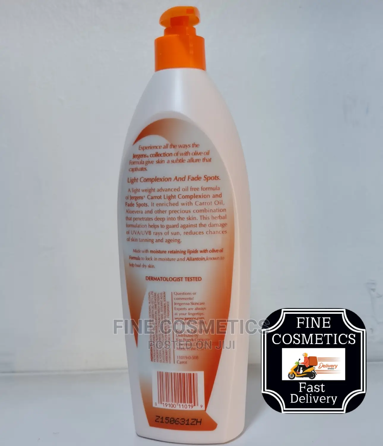 ORIGINAL Jergens Carrot Lightening Body Lotion 600ml