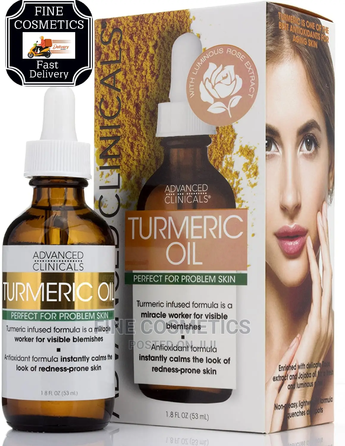 ADVANCED CLINICALS Tumeric Oil Perfect For Skin Problems 53g
