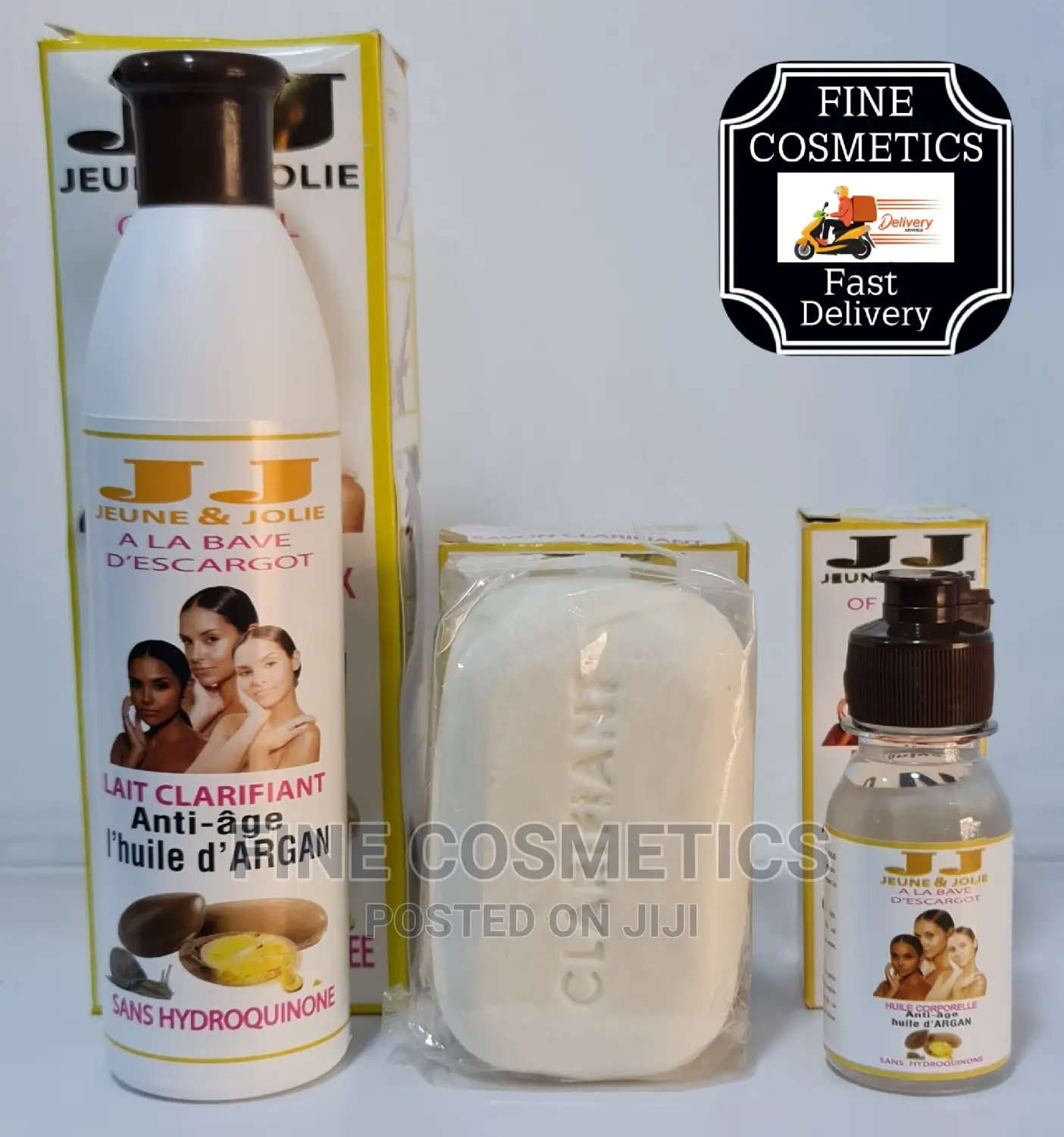 Jeune and Jolie/ J J Brightening Set of Lotion, Serum+Soap