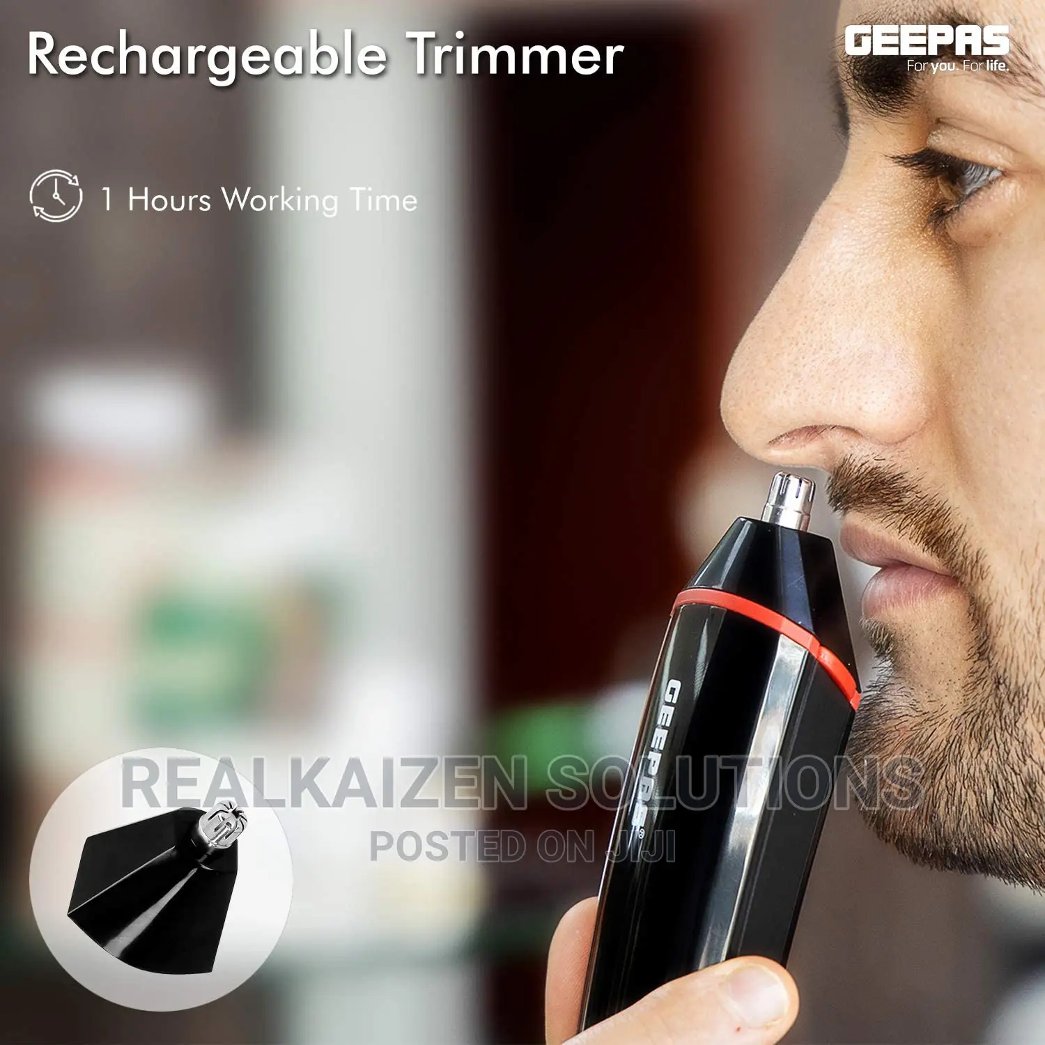 Geepas 7 in 1 Cordless Rechargeable Hair Trimmer