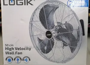Logik High Velocity Heavy Duty Industrial Wall Fan 50cm