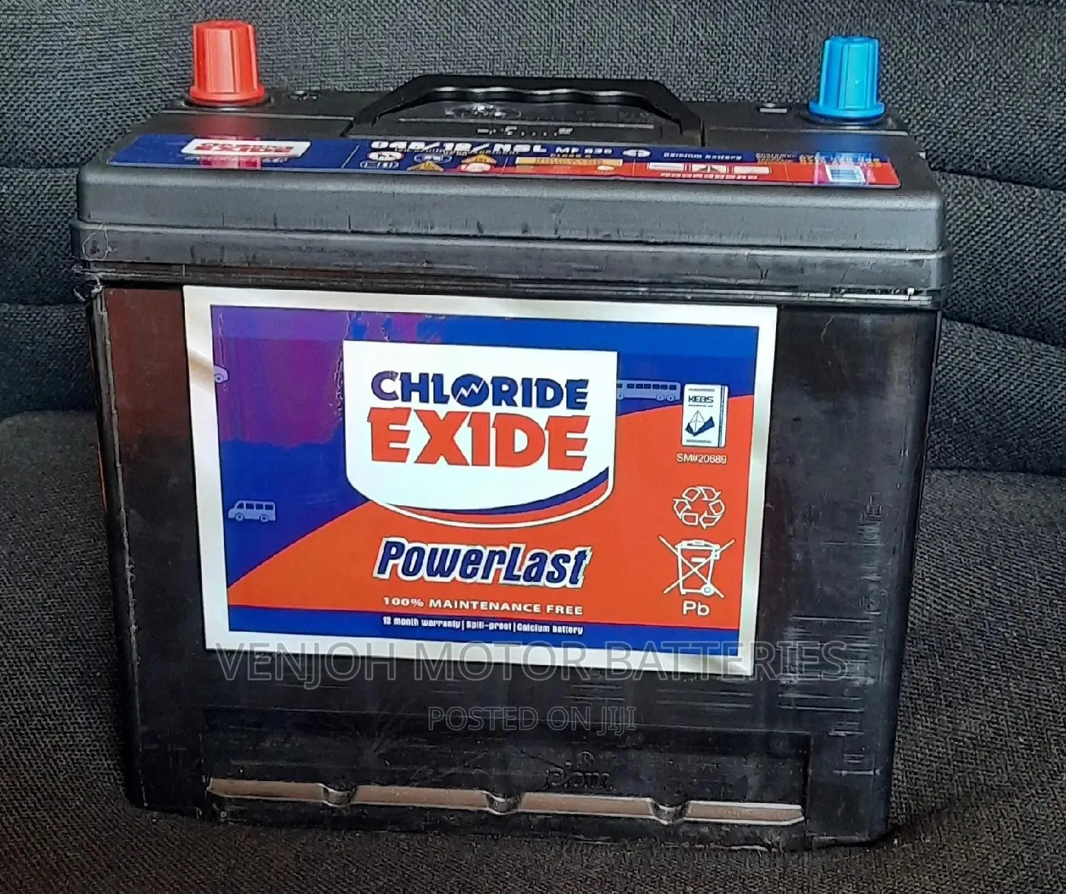 NS60/045 Powerlast Maintainance Free Car Battery