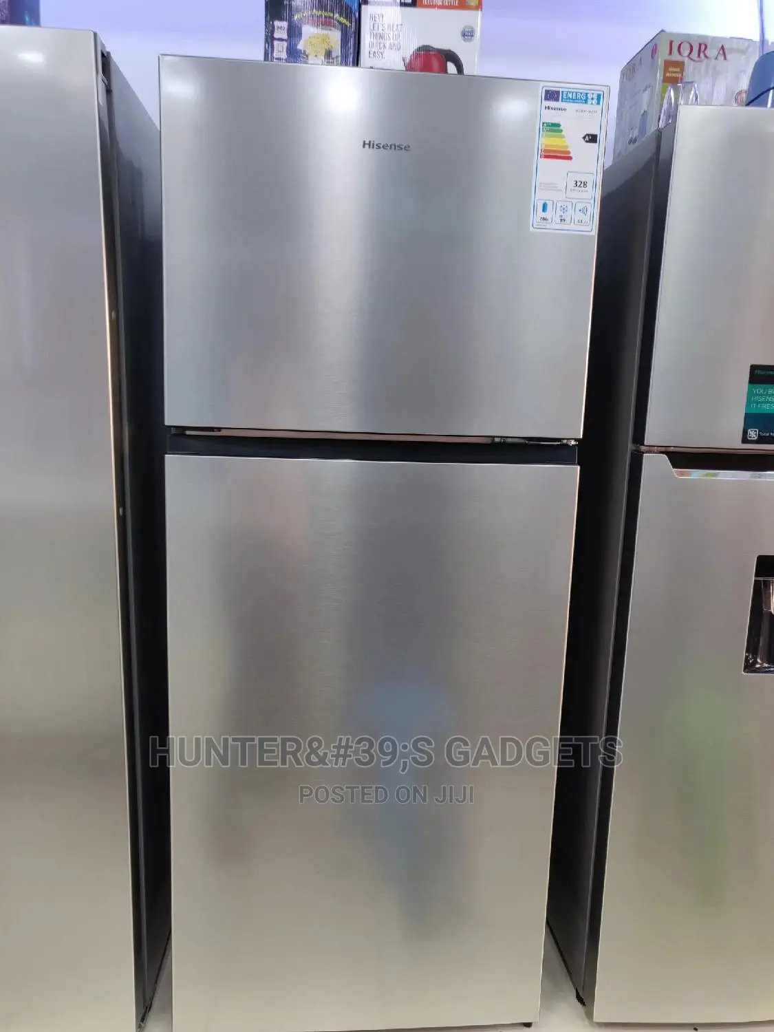 Hisense Double Door 488 Liters Fridge Silver Color New