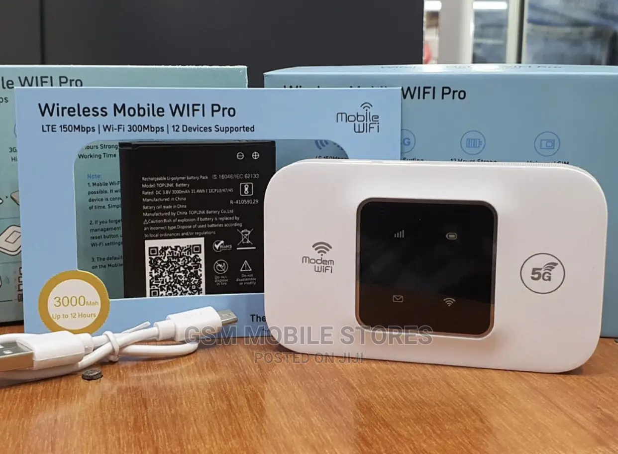 Toplink Hw52 Pro 5G Mifi 3000mah Battery Capacity