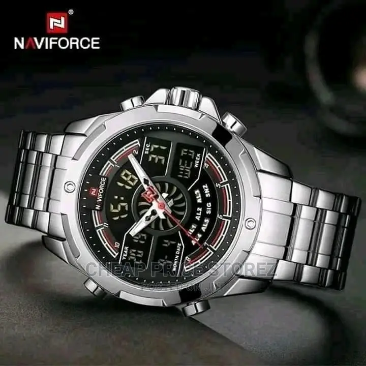 Size Naviforce Black, Silver Naviforce Watches